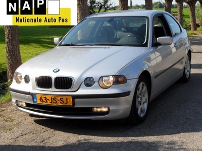 BMW 3-serie Compact 318ti 2002 zwart leder