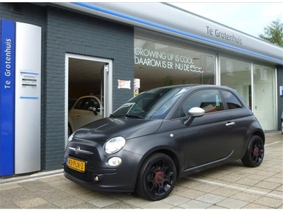 Fiat 500 TWIN AIR 85 BLACKJACK LEER XENON (bj 2011)