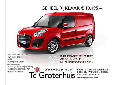 Fiat Doblò Cargo KH1 75PK Actual Actie geheel rijklaar!