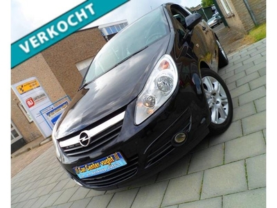 Opel Corsa 1.4-16V 90 PK Cosmo Zwart/ AirCo/ Half Leder/