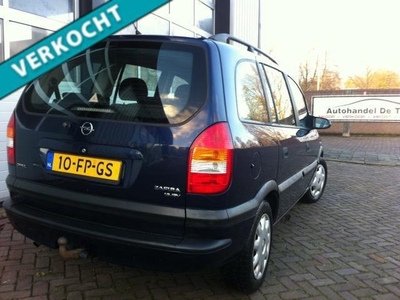 Opel Zafira 1.6-16V bj2000 verkocht verkocht