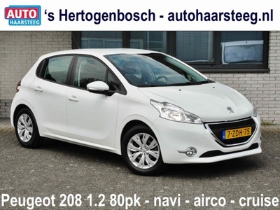 Peugeot 208 Active 1.2 VTi 5-drs. Navi 82 pk. (bj 2015)