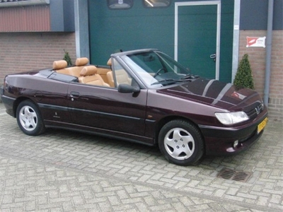 Peugeot 306 cabrio geel leder interieur