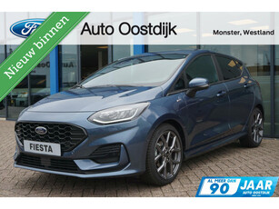 Ford Fiesta 1.0 EcoBoost ST-Line 100PK Winterpack Camera Adaptieve Cruise Climate Keyless Carplay-Navi Privacy Glass LED 17* Inch Velgen *Sportief*