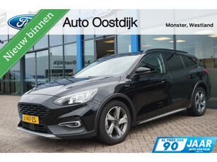 Ford Focus Wagon 1.0 EcoBoost Active 125PK Automaat Cruise Control Navi Parkeersensoren Achter All Season Banden LED Koplampen Privacy Glass *1300Kg Trekgewicht*