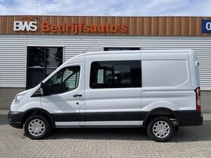 Ford TRANSIT 350 2.0 TDCI 170pk L2H2 DC 6 persoons Trend RWD / vaste prijs rijklaar ? 28.950 ex btw / trekhaak 3500 kg ! / airco / cruise / pdc voor en achter / lease vanaf ? 518 !