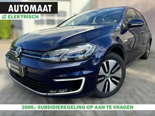 Volkswagen e-Golf 1E EIGENAAR / ACC / WARMTEPOMP / BTW / ECC / PDC / CARPLAY / NAVIGATIE MET NAVIREM