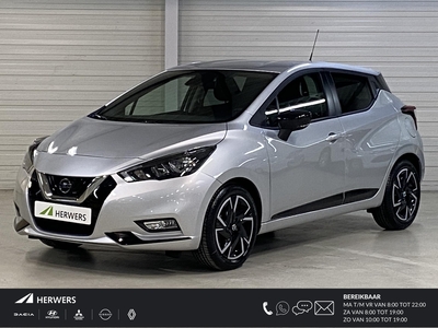 NISSAN MICRA 1.0 IG-T 92 pk N-Design / Navigatie / Airco / Parkeersensoren achter / Apple Carplay en Android Auto / Cruise control / Privacy glass / Safety Pack /