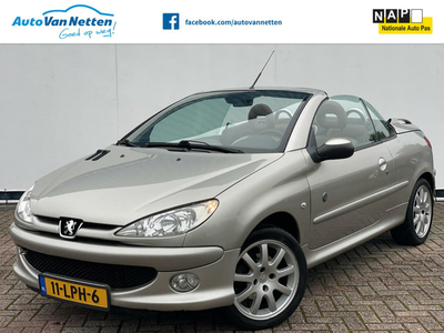 Peugeot 206 CC 1.6-16V 110pk, Roland Garros uitv., Leder, Clima, Lmv, Windscherm, afn.trekhaak