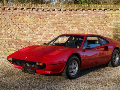 Ferrari 308 GTB Vetroresina First paint, Sought-after early dry-sump version, Found in a warehouse at the time and then completely prepared without concessions while retaining factory originality, It's hard to find more original than this, Matching number