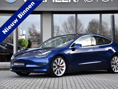 TESLA MODEL 3 Performance 75 kWh | BTW | Panoramadak | NAP | 62831KM | Autopilot |