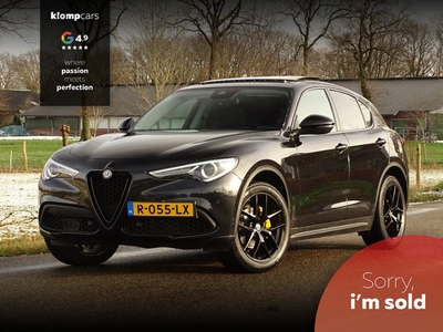 Alfa Romeo Stelvio 2.0 T AWD 280pk | Schuifdak | H+K | Trekhk.afn. | Leer | Giallo Brembo | Full Option!