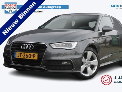 AUDI A3 1.4 TFSI CoD Sport 150 PK AUT | Incl. 12 maanden garantie | Daytona Gray Pearl | Navi | Cruise | Bi-Xenon | Zwarte hemel | 2x S-Line | Bluetooth | Half leder sportstoelen | 17