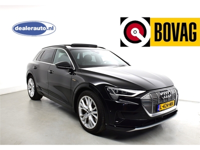 AUDI E-TRON e-tron 55 Q advanced Pro Line 95 kWh PANORAMA,B&O Headup,Sportstoelen, Dubbel glas, Trekhaak, Schuifdak, LEDER Climat controll voor en achter plaatsen, Elec verwarmde stoelen, Stoel geheugen, HUD, Dynamische knipperlichten