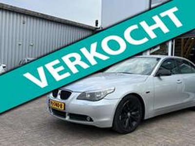 BMW 5-SERIE 523i Executive leer navi clima cruise controle lm-velgen elektrische pakket parkeersensoren stoelverwarming