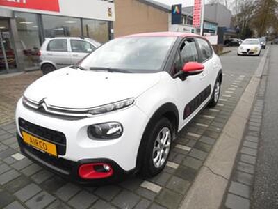 Citroen C3 1.2 PureTech Feel Edition airco. cruise control, navigatie wit/rood