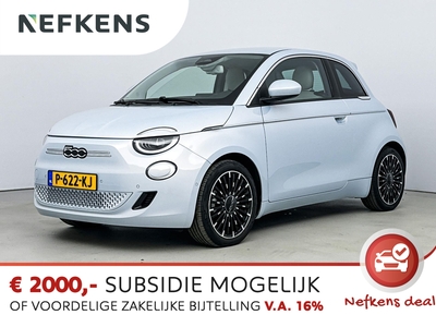 FIAT 500 500e 3+1 La Prima 42 kWh | Navigatie | Camera | Lederen bekleding