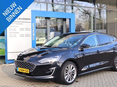 FORD FOCUS 125PK HYBRID VIGNALE 5-DEURS AD-CRUISE CLIMA STOEL/STUURVERW VOORRUITVERW. NAVI BLIND-SPOT BANG&OLUFSEN AUDIO LEDER SCHUIF/KANTELDAK KEYLESS APPLE/ANDROID