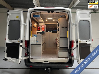 Ford Transit SERVICEWAGEN 350 2.0 TDCI 131PK euro6 L3H3 3zits Trend SORTIMO kasten V230 omvormer, Trekhaak 2800KG, RIJKLAARPRIJS!