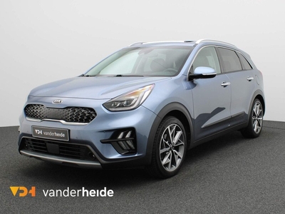 Kia Niro 1.6 GDi Hybrid DynamicPlusLine 141PK AUT Trekhaak, schuif-/kanteldak, achteruitrijcamera, stuur/stoelverwarming, side assist, 18'' lichtmetaal