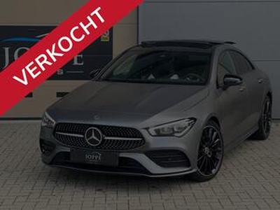 Mercedes-Benz CLA-KLASSE 180 | AMG | Designo Mango Grey | Pano | Sfeer | Night