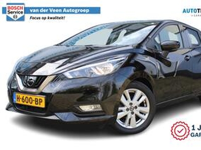 Nissan MICRA 1.0 IG-T N-Connecta | Incl. 1 jaar Garantie | 1e Eigenaar | Parkeersensoren achter | Achteruitrijcamera | Cruise | Navi | Airco | Getinte ramen | 16 Inch LMV | DAB ontvangst | Elektrisch inklapbare buitenspiegels | Origineel Nederlandse auto | NAP |