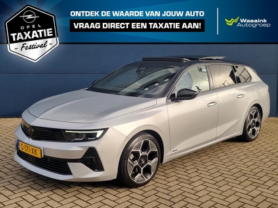 OPEL ASTRA Sports Tourer 1.2 Turbo Ultimate Automaat | Schuif-/Kanteldak | Navigatie | Afn. Trekhaak | Alcantara Bekleding | Elek. Achterklep | AGR Stoelen |