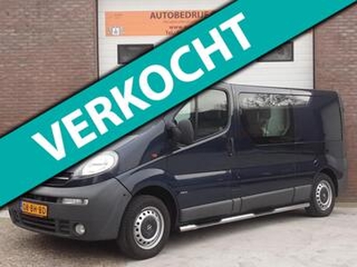 Opel VIVARO 1.9 DTI L2 H1 dubbel cabine Youngtimer/Marge!