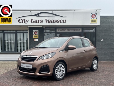 Peugeot 108 1.0 e-VTi Active 68 pk softtop dagrijverlichting led airco elktr pakket bleutooth stoelverwarming in nieuwstaat 1e eigenaar dealer onderhouden