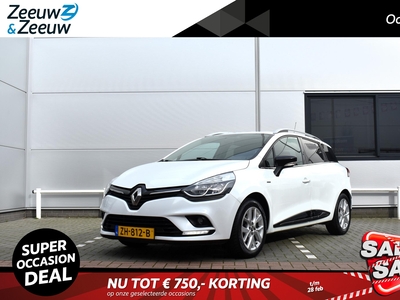 RENAULT CLIO Estate 0.9 TCe Limited | Navi | Parkeersensoren | Cruise | Airco | Apple Carplay/Android Auto | Dealer Onderhouden