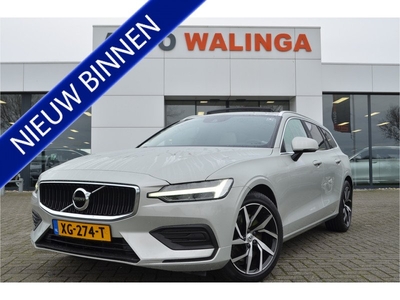 Volvo V60 2.0 T5 Momentum Elektr trekhaak | Panorama | Carplay | 18'' LMV | Leer | Stoelverwarming | Memory stoel | BLIS | Bordenherkenning