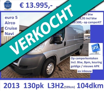 Z. Fiat Ducato 130pk L3H2 airco cruise navi euro 5 -- J103