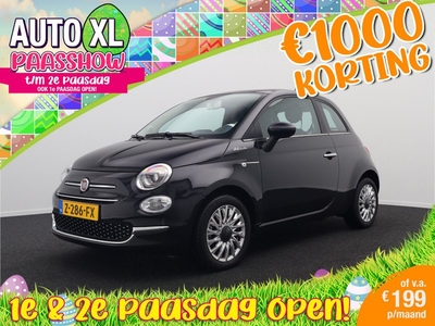 Fiat 500 1.0 Dolcevita Hybrid Lounge Pano-dak Carplay Climate Cruise LMV 15'