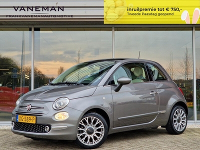 Fiat 500 1.2 Lounge | Open Dak | Cruise | Licht- Regensensor | DAB | 4s Banden |