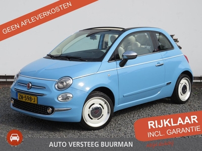 Fiat 500C 0.9 TwinAir Turbo Spiaggina 58, Navi, Parkeersensoren, Carplay, Speciale uitvoering en Dealer onderhouden!