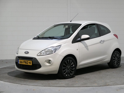 Ford Ka 1.2 Titanium X start/stop NL, Boekjes, Parelmoer, Airco, LM .. PRACHT kleur, mooie Sportwielen, Audio, enz. ..