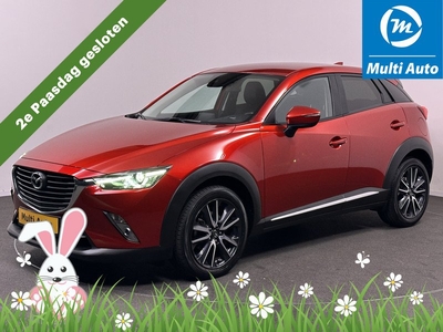 Mazda CX-3 2.0 SkyActiv-G 120 GT-M | Camera | Leder | Led | Keyless | Navigatie | Stoelverwarming | Blindspot |