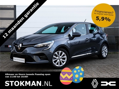 Renault Clio 1.6 E-Tech Hybrid 140 PK Intens | Parkeersensoren achter | Clima | NAVI | LM Velgen | incl. Bovag rijklaarpakket met 12 maanden garantie