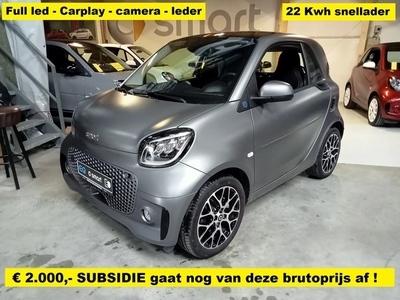 Smart Fortwo EQ Comfort PLUS Leder - 22 Kwh snellader -