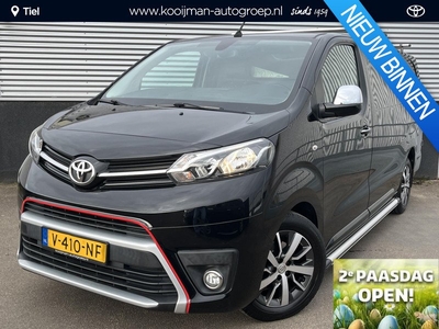 Toyota PROACE Worker 2.0 D-4D Professional Long BLACK Platinum pakket, 1e eigenaar, Nieuw geleverd, Lederen bekleding, Lichtmetalen velgen, Navigatie, Achteruitrijcamera, Dakdragers