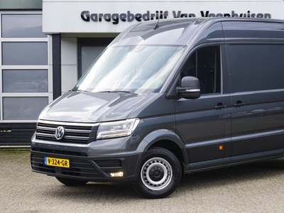 Volkswagen Crafter 2.0 TDI 177PK L3H3 4Motion Highline 3-Zits 2x Schuifdeur Leder Navi DAB 1e Eigenaar *Indium Grey Metallic* NL auto! 133249km!