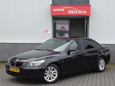 BMW 5-serie 525d Corporate airco navigatie 2006 zwart