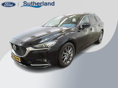 Mazda 6 Sportbreak 2.0 SkyActiv-G 165 Business Automaat! | | Xenon verlichting | Trekhaak | Lederen bekleding | Stoelverwarming | Stoel Ventilatie voor |