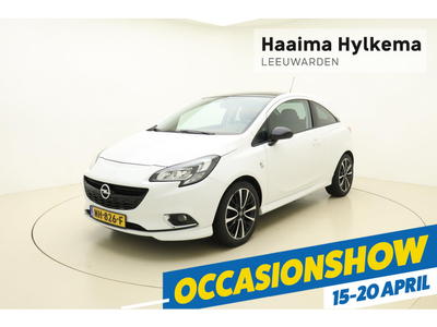 Opel Corsa 1.0 Turbo Color Edition | OPC Line pakket | Airco | Lichtmetalen velgen | Zwart dak | Parkeersensoren | Cruise control | Sportief