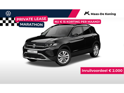 Volkswagen T-Cross Life Edition 1.0 70 kW / 95 pk TSI SUV 5 versn. Ha · Incl. Voorraadkorting