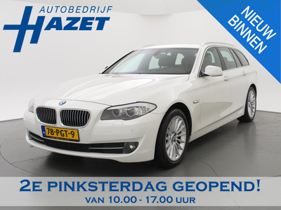 BMW 5-serie Touring 528i 3.0 6-CILINDER 259 PK AUT8. *ALPINWEISS* + SPORTSTOELEN / NAVI PROFESSIONAL / STOELVERW. / XENON