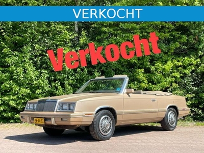 Chrysler LE BARON CONVERTIBLE K6 - APK 11/2023 - Automaat -