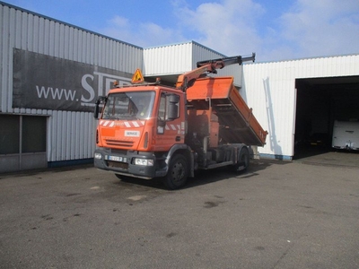 Iveco Eurocargo 140E18 , Tipper , Crane Palfinger PK8501