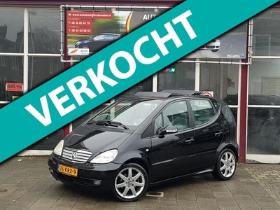 Mercedes-Benz A-klasse A210 Evolution 2002 Zwart VERKOCHT!