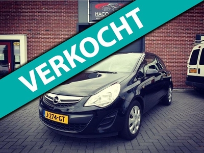 Opel Corsa 1.2 Edition EcoFlex / AIRCO / ZWART / NIEUWE APK